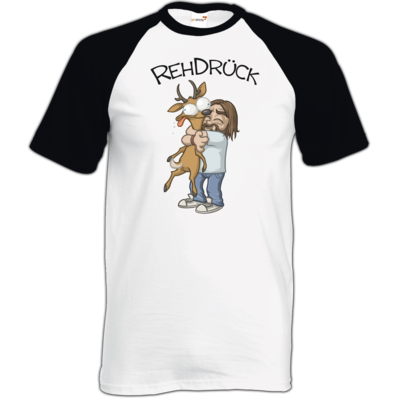 Motiv: TShirt Baseball - RehDrueck - bestimme auf Wunsch Details wie Produkt, Grösse, Farbe und Position selbst ! Motiv: TShirt Baseball - RehDrueck