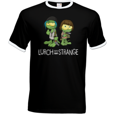 Motiv: T-Shirt Ringer - Lurch is Strange Max & Chloe - bestimme auf Wunsch Details wie Produkt, Grösse, Farbe und Position selbst ! Motiv: T-Shirt Ringer - Lurch is Strange Max & Chloe