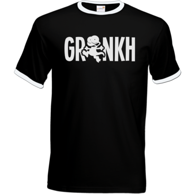 Motiv: T-Shirt Ringer - Lurch sw - bestimme auf Wunsch Details wie Produkt, Grösse, Farbe und Position selbst ! Motiv: T-Shirt Ringer - Lurch sw