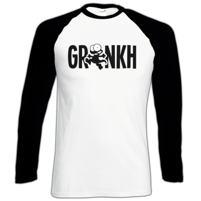 Motiv: Longsleeve Baseball T - Lurch sw - bestimme auf Wunsch Details wie Produkt, Grösse, Farbe und Position selbst ! Motiv: Longsleeve Baseball T - Lurch sw