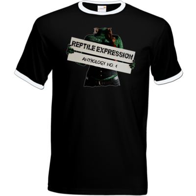 Motiv: T-Shirt Ringer - Anthology No. 1 - bestimme auf Wunsch Details wie Produkt, Grösse, Farbe und Position selbst ! Motiv: T-Shirt Ringer - Anthology No. 1