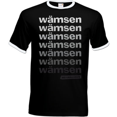 Motiv: T-Shirt Ringer - Grillshow waemsen - bestimme auf Wunsch Details wie Produkt, Grösse, Farbe und Position selbst ! Motiv: T-Shirt Ringer - Grillshow waemsen