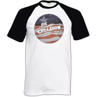 Motiv: TShirt Baseball - Grillshow - bestimme auf Wunsch Details wie Produkt, Grösse, Farbe und Position selbst ! Motiv: TShirt Baseball - Grillshow