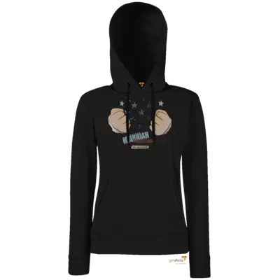 Motiv: Hoodie Damen Classic - Grillshow Doppelfaust - bestimme auf Wunsch Details wie Produkt, Grösse, Farbe und Position selbst ! Motiv: Hoodie Damen Classic - Grillshow Doppelfaust