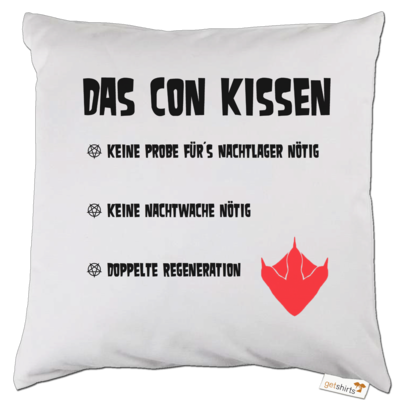 Motiv: Kissen Weiß - Con Kissen - bestimme auf Wunsch Details wie Produkt, Grösse, Farbe und Position selbst ! Motiv: Kissen Weiß - Con Kissen