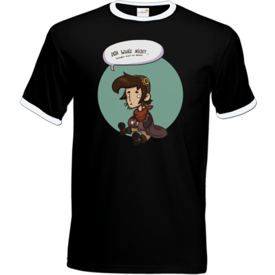 Motiv: T-Shirt Ringer - Deponia Doomsday - Rufus wars nicht - bestimme auf Wunsch Details wie Produkt, Grösse, Farbe und Position selbst ! Motiv: T-Shirt Ringer - Deponia Doomsday - Rufus wars nicht