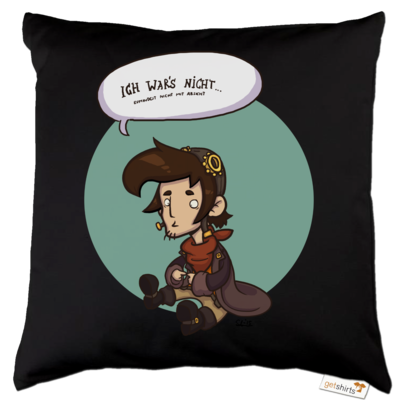 Motiv: Kissen Baumwolle - Deponia Doomsday - Rufus wars nicht - bestimme auf Wunsch Details wie Produkt, Grösse, Farbe und Position selbst ! Motiv: Kissen Baumwolle - Deponia Doomsday - Rufus wars nicht