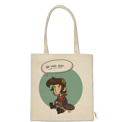 Motiv: Baumwolltasche - Deponia Doomsday - Rufus wars nicht - bestimme auf Wunsch Details wie Produkt, Grösse, Farbe und Position selbst ! Motiv: Baumwolltasche - Deponia Doomsday - Rufus wars nicht