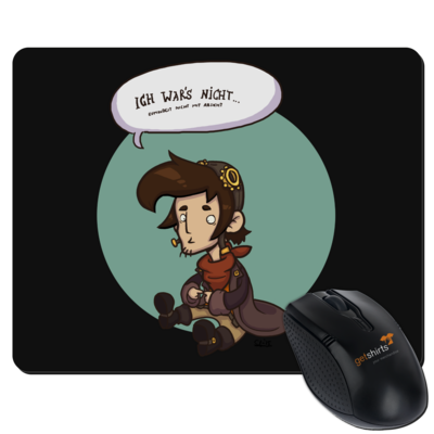 Motiv: Mousepad Textil - Deponia Doomsday - Rufus wars nicht - bestimme auf Wunsch Details wie Produkt, Grösse, Farbe und Position selbst ! Motiv: Mousepad Textil - Deponia Doomsday - Rufus wars nicht