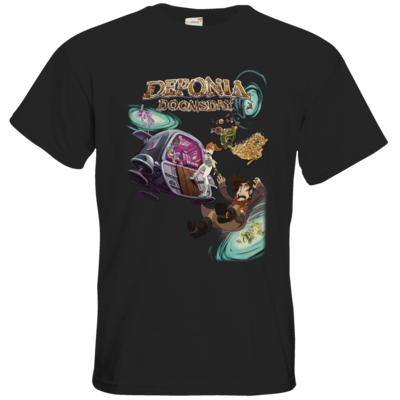 Motiv: T-Shirt Premium FAIR WEAR - Deponia Doomsday - Artwork - bestimme auf Wunsch Details wie Produkt, Grösse, Farbe und Position selbst ! Motiv: T-Shirt Premium FAIR WEAR - Deponia Doomsday - Artwork