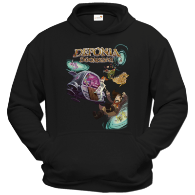 Motiv: Hoodie Classic - Deponia Doomsday - Artwork - bestimme auf Wunsch Details wie Produkt, Grösse, Farbe und Position selbst ! Motiv: Hoodie Classic - Deponia Doomsday - Artwork