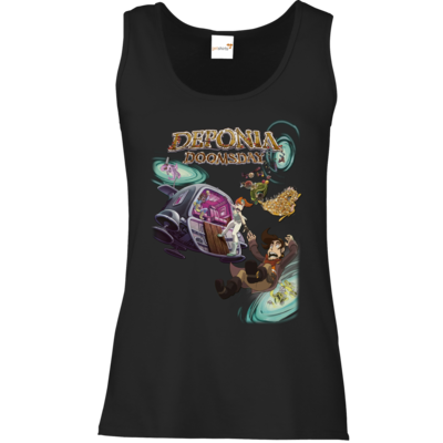 Motiv: Tank Top Damen Classic - Deponia Doomsday - Artwork - bestimme auf Wunsch Details wie Produkt, Grösse, Farbe und Position selbst ! Motiv: Tank Top Damen Classic - Deponia Doomsday - Artwork