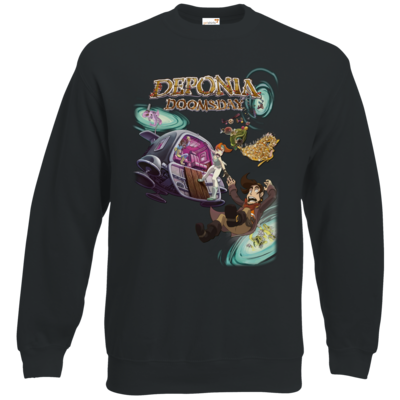 Motiv: Sweatshirt Classic - Deponia Doomsday - Artwork - bestimme auf Wunsch Details wie Produkt, Grösse, Farbe und Position selbst ! Motiv: Sweatshirt Classic - Deponia Doomsday - Artwork
