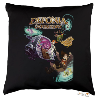 Motiv: Kissen Baumwolle - Deponia Doomsday - Artwork - bestimme auf Wunsch Details wie Produkt, Grösse, Farbe und Position selbst ! Motiv: Kissen Baumwolle - Deponia Doomsday - Artwork
