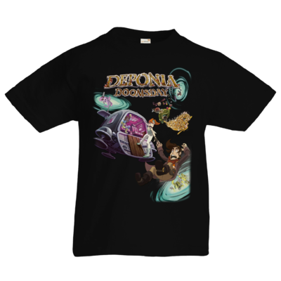 Motiv: Kids T-Shirt Premium FAIR WEAR - Deponia Doomsday - Artwork - bestimme auf Wunsch Details wie Produkt, Grösse, Farbe und Position selbst ! Motiv: Kids T-Shirt Premium FAIR WEAR - Deponia Doomsday - Artwork