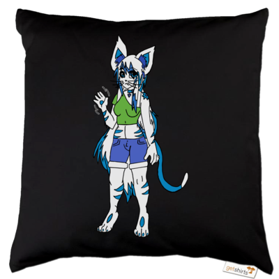Motiv: Kissen Baumwolle - Maskottchen - bestimme auf Wunsch Details wie Produkt, Grösse, Farbe und Position selbst ! Motiv: Kissen Baumwolle - Maskottchen