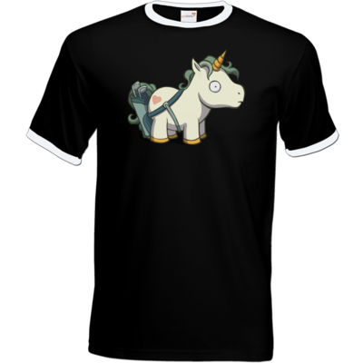 Motiv: T-Shirt Ringer - Deponia Unicaddy - bestimme auf Wunsch Details wie Produkt, Grösse, Farbe und Position selbst ! Motiv: T-Shirt Ringer - Deponia Unicaddy