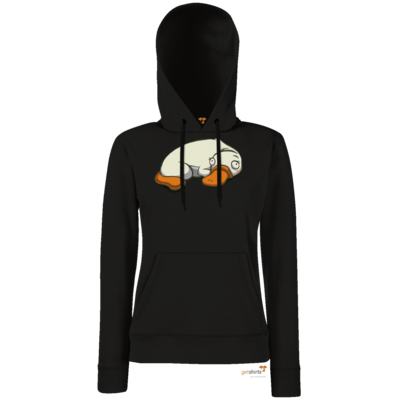 Motiv: Hoodie Damen Classic - Deponia Albinotypus - bestimme auf Wunsch Details wie Produkt, Grösse, Farbe und Position selbst ! Motiv: Hoodie Damen Classic - Deponia Albinotypus