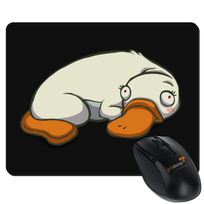 Motiv: Mousepad Textil - Deponia Albinotypus - bestimme auf Wunsch Details wie Produkt, Grösse, Farbe und Position selbst ! Motiv: Mousepad Textil - Deponia Albinotypus