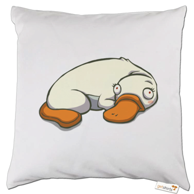 Motiv: Kissen - Deponia Albinotypus - bestimme auf Wunsch Details wie Produkt, Grösse, Farbe und Position selbst ! Motiv: Kissen - Deponia Albinotypus