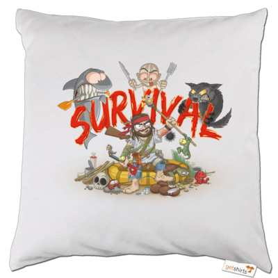 Motiv: Kissen - Survival - bestimme auf Wunsch Details wie Produkt, Grösse, Farbe und Position selbst ! Motiv: Kissen - Survival