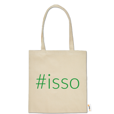 Motiv: Baumwolltasche - isso gruen - bestimme auf Wunsch Details wie Produkt, Grösse, Farbe und Position selbst ! Motiv: Baumwolltasche - isso gruen