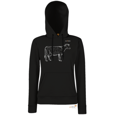 Motiv: Hoodie Damen Classic - SizzleBrothers - Grillen - Meatmap - bestimme auf Wunsch Details wie Produkt, Grösse, Farbe und Position selbst ! Motiv: Hoodie Damen Classic - SizzleBrothers - Grillen - Meatmap