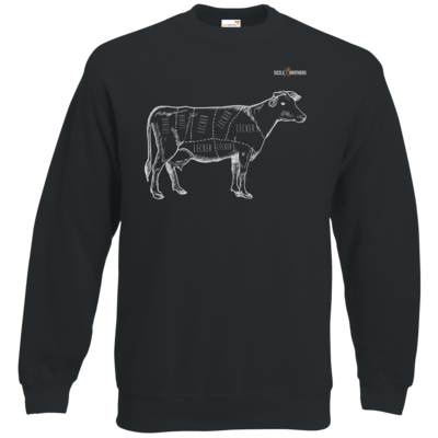 Motiv: Sweatshirt Classic - SizzleBrothers - Grillen - Meatmap - bestimme auf Wunsch Details wie Produkt, Grösse, Farbe und Position selbst ! Motiv: Sweatshirt Classic - SizzleBrothers - Grillen - Meatmap