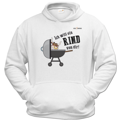 Motiv: Hoodie Classic - SizzleBrothers - Grillen - Ich will ein Rind - bestimme auf Wunsch Details wie Produkt, Grösse, Farbe und Position selbst ! Motiv: Hoodie Classic - SizzleBrothers - Grillen - Ich will ein Rind