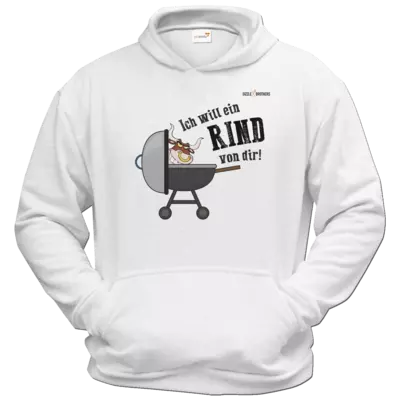 Motiv: Hoodie Classic - SizzleBrothers - Grillen - Ich will ein Rind - bestimme auf Wunsch Details wie Produkt, Grösse, Farbe und Position selbst ! Motiv: Hoodie Classic - SizzleBrothers - Grillen - Ich will ein Rind
