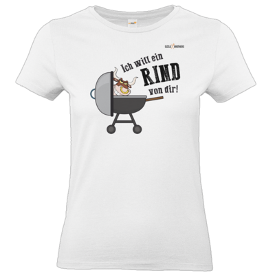 Motiv: T-Shirt Damen Premium FAIR WEAR - SizzleBrothers - Grillen - Ich will ein Rind - bestimme auf Wunsch Details wie Produkt, Grösse, Farbe und Position selbst ! Motiv: T-Shirt Damen Premium FAIR WEAR - SizzleBrothers - Grillen - Ich will ein Rind