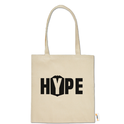 Motiv: Baumwolltasche - Hype - bestimme auf Wunsch Details wie Produkt, Grösse, Farbe und Position selbst ! Motiv: Baumwolltasche - Hype