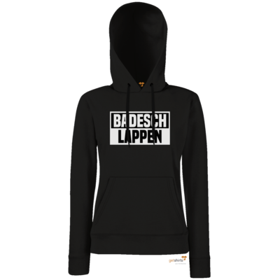 Motiv: Hoodie Damen Classic - BADESCHLAPPEN - bestimme auf Wunsch Details wie Produkt, Grösse, Farbe und Position selbst ! Motiv: Hoodie Damen Classic - BADESCHLAPPEN