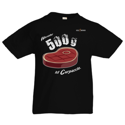 Motiv: Kids T-Shirt Premium FAIR WEAR - SizzleBrothers - Grillen - Carpaccio - bestimme auf Wunsch Details wie Produkt, Grösse, Farbe und Position selbst ! Motiv: Kids T-Shirt Premium FAIR WEAR - SizzleBrothers - Grillen - Carpaccio