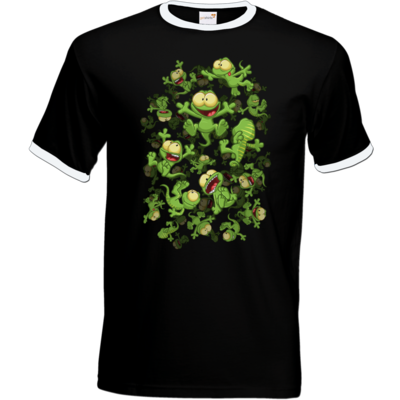 Motiv: T-Shirt Ringer - Lurchregen - bestimme auf Wunsch Details wie Produkt, Grösse, Farbe und Position selbst ! Motiv: T-Shirt Ringer - Lurchregen