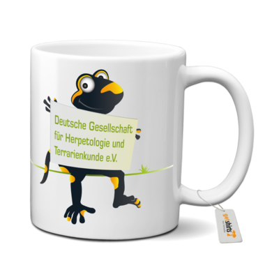 Motiv: Tasse - Willi mit Schild