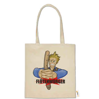 Motiv: Baumwolltasche - Floetenwuerger - bestimme auf Wunsch Details wie Produkt, Grösse, Farbe und Position selbst ! Motiv: Baumwolltasche - Floetenwuerger