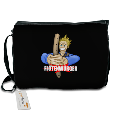 Motiv: Schultertasche - Floetenwuerger - bestimme auf Wunsch Details wie Produkt, Grösse, Farbe und Position selbst ! Motiv: Schultertasche - Floetenwuerger