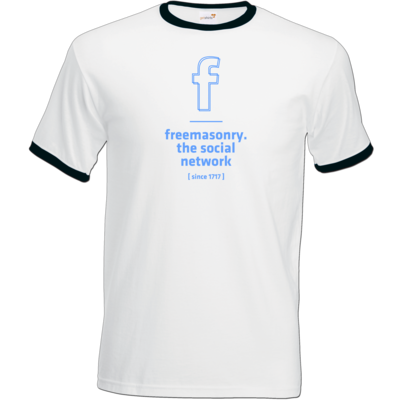 Motiv: T-Shirt Ringer - freemasonry1 - bestimme auf Wunsch Details wie Produkt, Grösse, Farbe und Position selbst ! Motiv: T-Shirt Ringer - freemasonry1