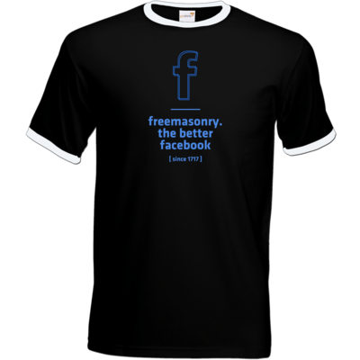 Motiv: T-Shirt Ringer - freemasonry2 - bestimme auf Wunsch Details wie Produkt, Grösse, Farbe und Position selbst ! Motiv: T-Shirt Ringer - freemasonry2