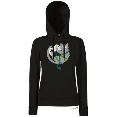 Motiv: Hoodie Damen Classic - Cat - bestimme auf Wunsch Details wie Produkt, Grösse, Farbe und Position selbst ! Motiv: Hoodie Damen Classic - Cat