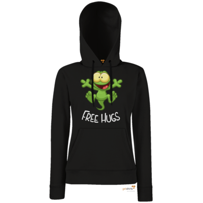 Motiv: Hoodie Damen Classic - FreeHugs - bestimme auf Wunsch Details wie Produkt, Grösse, Farbe und Position selbst ! Motiv: Hoodie Damen Classic - FreeHugs