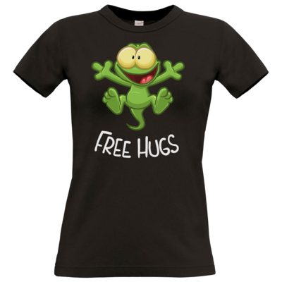 Motiv: T-Shirt Damen Premium FAIR WEAR - FreeHugs - bestimme auf Wunsch Details wie Produkt, Grösse, Farbe und Position selbst ! Motiv: T-Shirt Damen Premium FAIR WEAR - FreeHugs