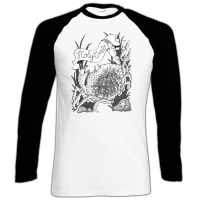 Motiv: Longsleeve Baseball T - Holy Crab - bestimme auf Wunsch Details wie Produkt, Grösse, Farbe und Position selbst ! Motiv: Longsleeve Baseball T - Holy Crab