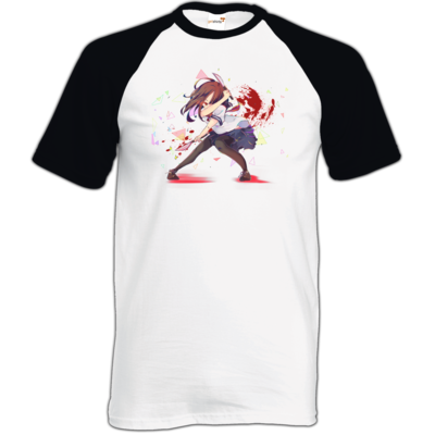 Motiv: TShirt Baseball - Yandere Pan - bestimme auf Wunsch Details wie Produkt, Grösse, Farbe und Position selbst ! Motiv: TShirt Baseball - Yandere Pan