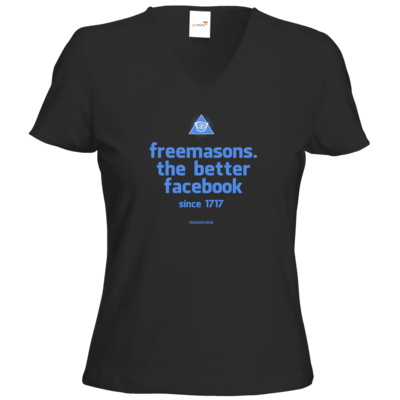 Motiv: T-Shirt Damen V-Neck Classic - freemasons - bestimme auf Wunsch Details wie Produkt, Grösse, Farbe und Position selbst ! Motiv: T-Shirt Damen V-Neck Classic - freemasons