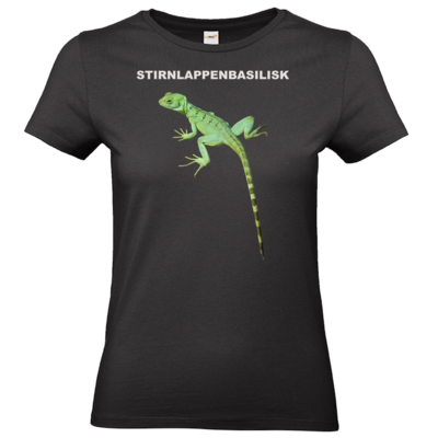 Motiv: T-Shirt Damen Premium FAIR WEAR - Stirnlappenbasilisk - bestimme auf Wunsch Details wie Produkt, Grösse, Farbe und Position selbst ! Motiv: T-Shirt Damen Premium FAIR WEAR - Stirnlappenbasilisk