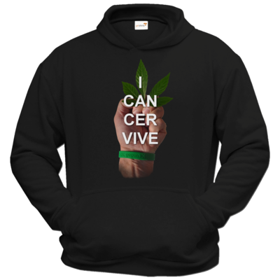 Motiv: Hoodie Classic - I CAN CER VIVE - bestimme auf Wunsch Details wie Produkt, Grösse, Farbe und Position selbst ! Motiv: Hoodie Classic - I CAN CER VIVE