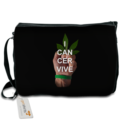 Motiv: Schultertasche - I CAN CER VIVE - bestimme auf Wunsch Details wie Produkt, Grösse, Farbe und Position selbst ! Motiv: Schultertasche - I CAN CER VIVE