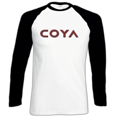 Motiv: Longsleeve Baseball T - Coya Logo - bestimme auf Wunsch Details wie Produkt, Grösse, Farbe und Position selbst ! Motiv: Longsleeve Baseball T - Coya Logo